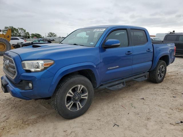 5TFAZ5CN7GX012677 - 2016 TOYOTA TACOMA DOUBLE CAB BLUE photo 1