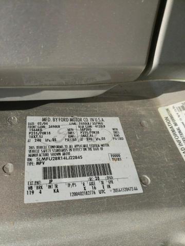 5LMFU28R14LJ22845 - 2004 LINCOLN NAVIGATOR ვერცხლისფერი ფოტო 13