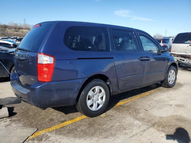 KNDMB233866057887 - 2006 KIA SEDONA EX BLUE photo 3