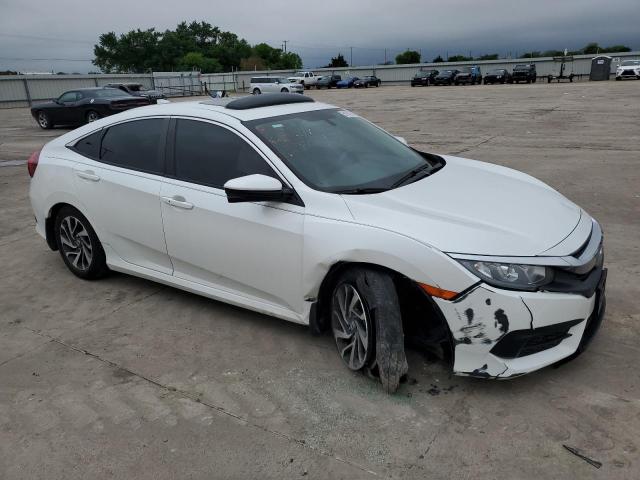 19XFC2F70JE017603 - 2018 HONDA CIVIC EX WHITE photo 4