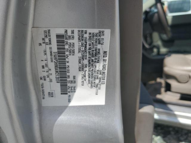 1FAHP3HN0AW212059 - 2010 FORD FOCUS SEL SILVER photo 12