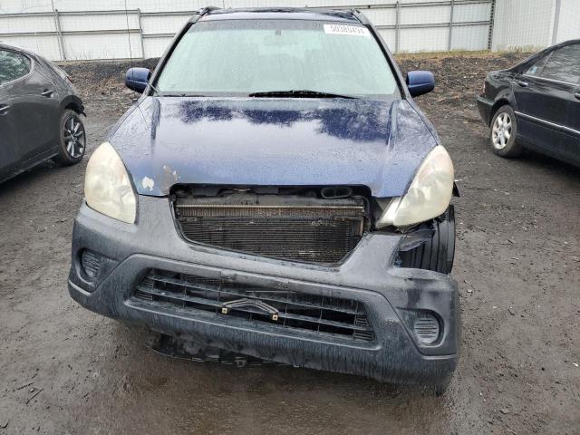 SHSRD788X5U334830 - 2005 HONDA CR-V EX BLUE photo 5