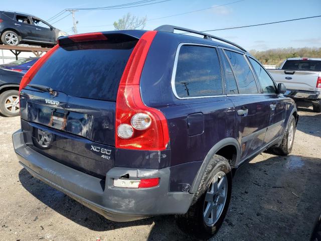 YV1CZ59H641081850 - 2004 VOLVO XC90 BLUE photo 3