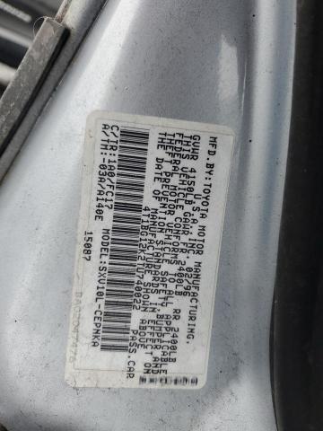 4T1BG12K2TU740022 - 1996 TOYOTA CAMRY DX SILVER photo 12