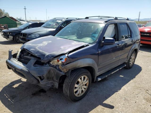 JHLRD68816C020602 - 2006 HONDA CR-V EX BLUE photo 1