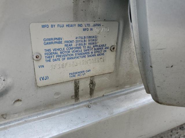 JF1SF65642H705272 - 2002 SUBARU FORESTER S 银色 照片 12