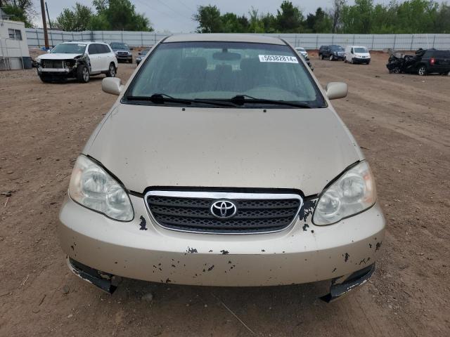 1NXBR32E86Z653911 - 2006 TOYOTA COROLLA CE BEIGE photo 5