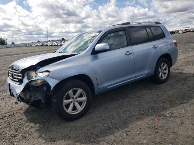 JTEES41A082034854 - 2008 TOYOTA HIGHLANDER BLUE photo 1