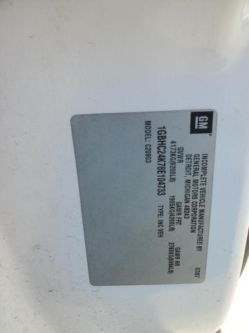 1GBHC24K78E104733 - 2008 CHEVROLET SILVERADO C2500 HEAVY DUTY WHITE photo 12