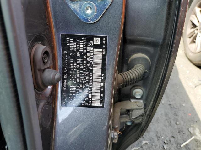 JHMFC1F7XJX016290 - 2018 HONDA CIVIC EXL Boz foto 13