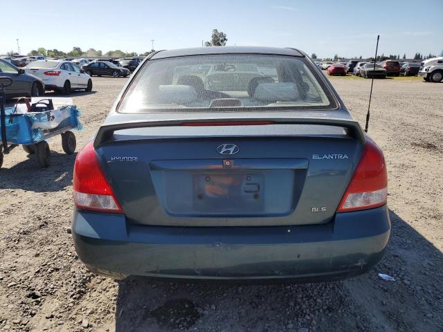 KMHDN45D02U450860 - 2002 HYUNDAI ELANTRA GLS TEAL photo 6