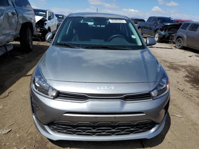 3KPA25AD0NE500848 - 2022 KIA RIO S GRAY photo 5