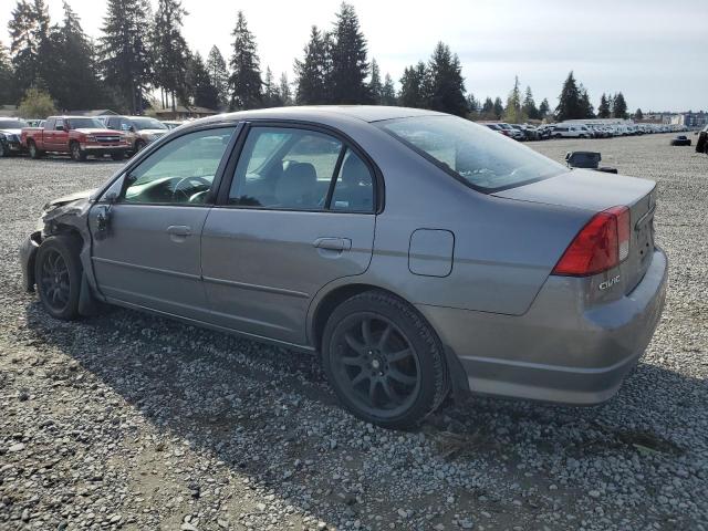 2HGES26855H541817 - 2005 HONDA CIVIC EX SILVER photo 2