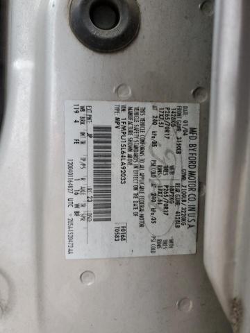 1FMPU15L64LA92033 - 2004 FORD EXPEDITION XLT SILVER photo 13