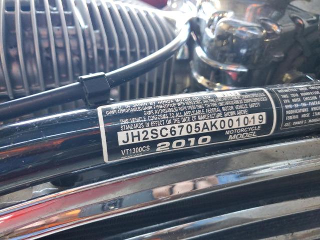 JH2SC6705AK001019 - 2010 HONDA VT1300 CS 红色 照片 10