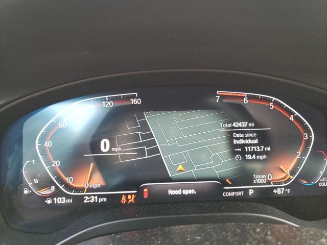 5UXTY5C00M9G31199 - 2021 BMW X3 XDRIVE30I BLACK photo 9