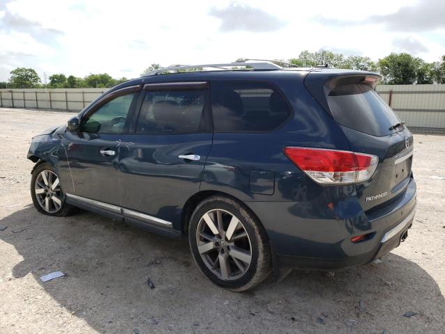 5N1AR2MN9EC631892 - 2014 NISSAN PATHFINDER S BLUE photo 2