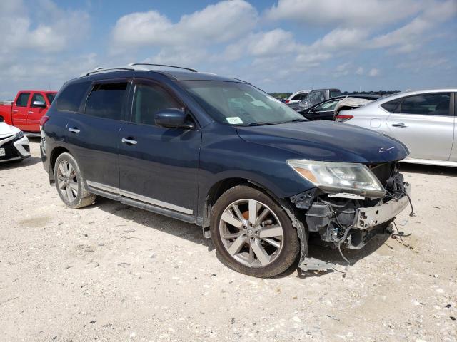 5N1AR2MN9EC631892 - 2014 NISSAN PATHFINDER S BLUE photo 4