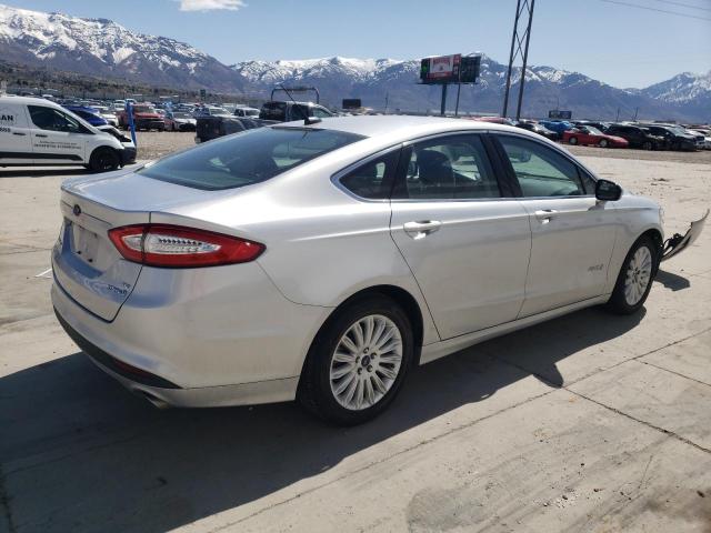 3FA6P0LU1ER142357 - 2014 FORD FUSION SE HYBRID SILVER photo 3