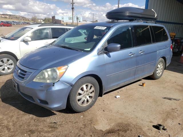 5FNRL38778B094800 - 2008 HONDA ODYSSEY EXL BLUE photo 1