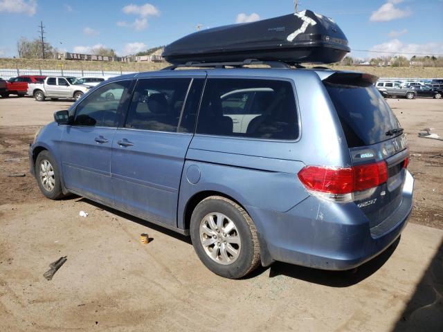 5FNRL38778B094800 - 2008 HONDA ODYSSEY EXL BLUE photo 2