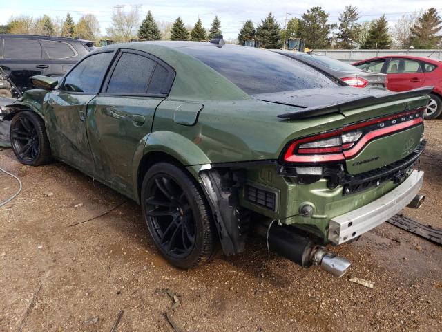 2C3CDXGJ0MH589646 - 2021 DODGE CHARGER SCAT PACK GREEN photo 2