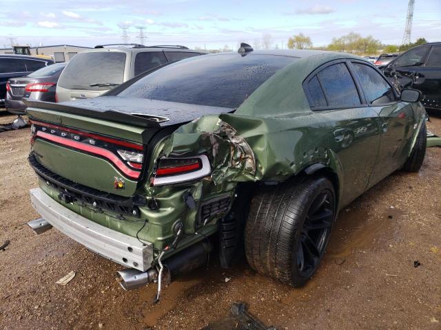 2C3CDXGJ0MH589646 - 2021 DODGE CHARGER SCAT PACK GREEN photo 3