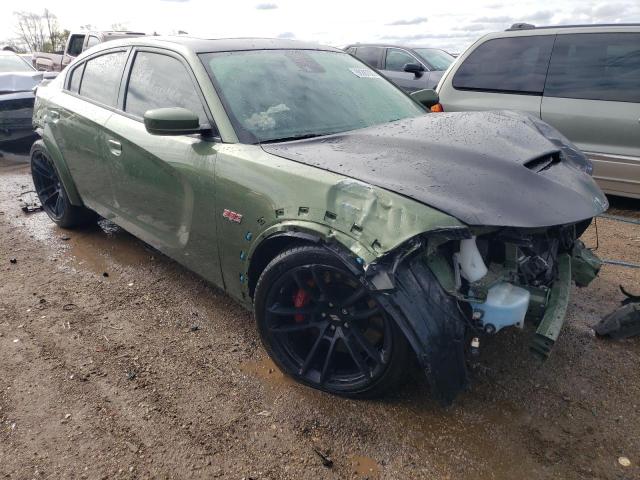 2C3CDXGJ0MH589646 - 2021 DODGE CHARGER SCAT PACK GREEN photo 4