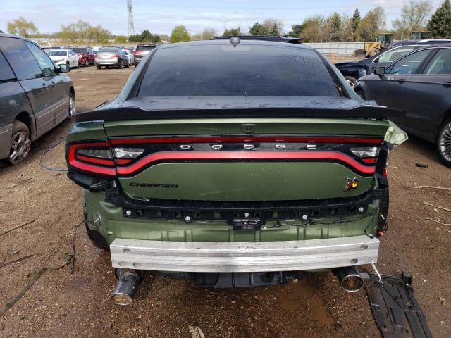 2C3CDXGJ0MH589646 - 2021 DODGE CHARGER SCAT PACK GREEN photo 6