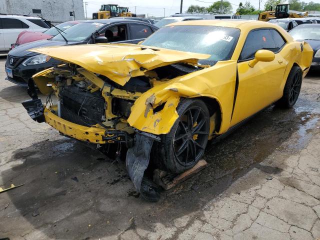 2C3CDYCJ7CH213939 - 2012 DODGE CHALLENGER SRT-8 YELLOW photo 1