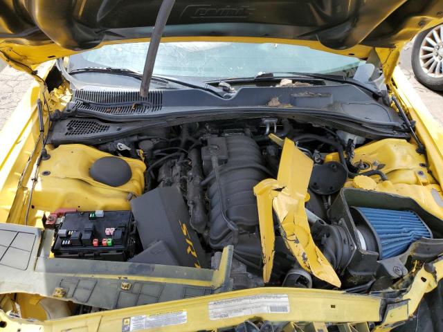 2C3CDYCJ7CH213939 - 2012 DODGE CHALLENGER SRT-8 YELLOW photo 11