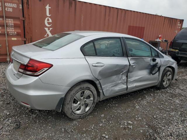 19XFB2F57EE047799 - 2014 HONDA CIVIC LX SILVER photo 3