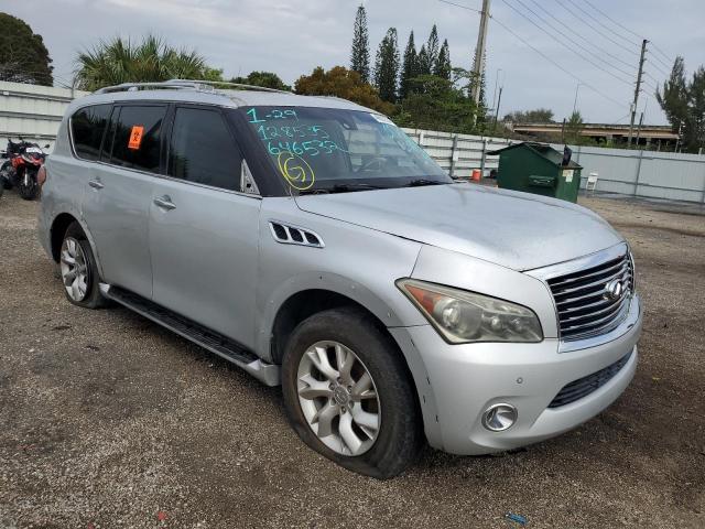 JN8AZ2NF8H9646532 - 2017 INFINITI QX80 BASE SILVER photo 4