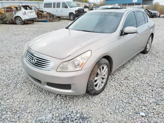 JNKBV61E48M205489 - 2008 INFINITI G35 SILVER photo 2