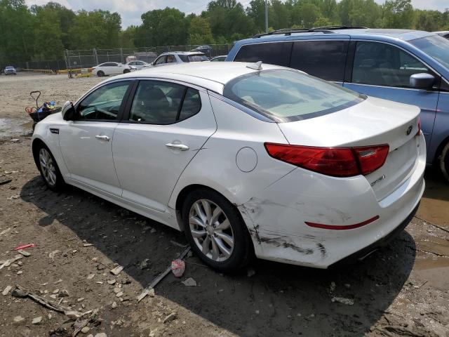 5XXGM4A74FG464132 - 2015 KIA OPTIMA LX WHITE photo 2