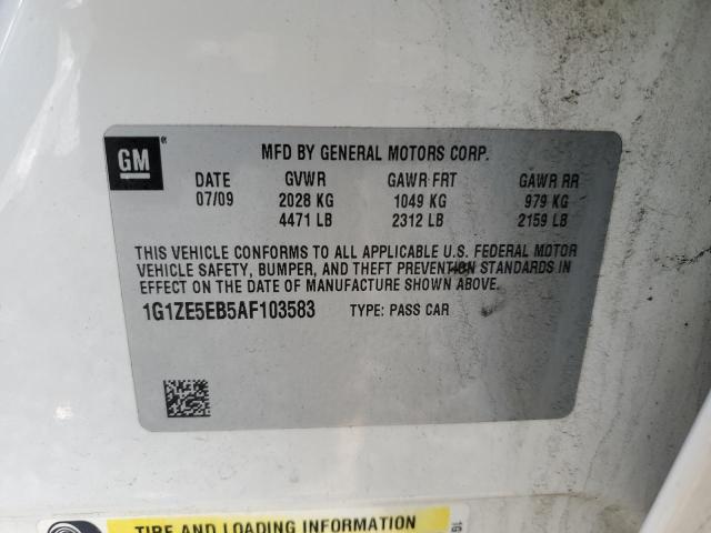 1G1ZE5EB5AF103583 - 2010 CHEVROLET MALIBU LTZ 白色 照片 12