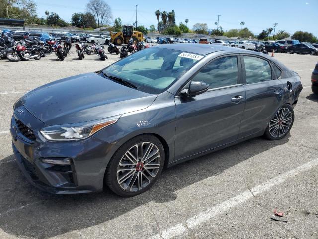 3KPF44AC2ME411508 - 2021 KIA FORTE GT GRAY photo 1