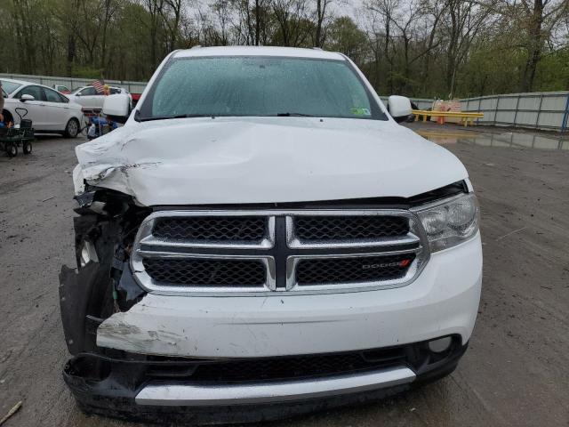 1C4RDJDG0DC670001 - 2013 DODGE DURANGO CREW WHITE photo 5