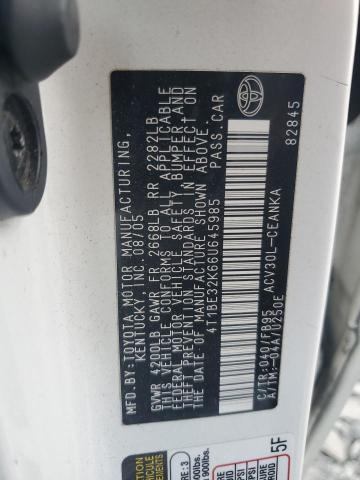 4T1BE32K66U645985 - 2006 TOYOTA CAMRY LE WHITE photo 13