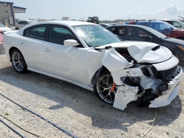 2C3CDXHG6NH125619 - 2022 DODGE CHARGER GT WHITE photo 4
