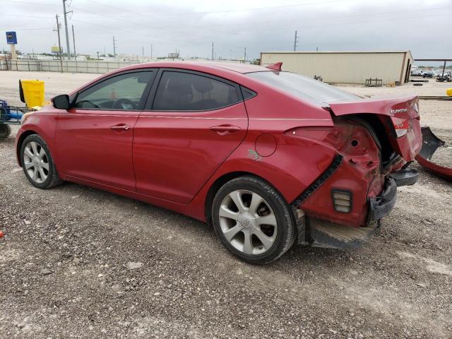 KMHDH4AE7DU976654 - 2013 HYUNDAI ELANTRA GLS BURGUNDY photo 2