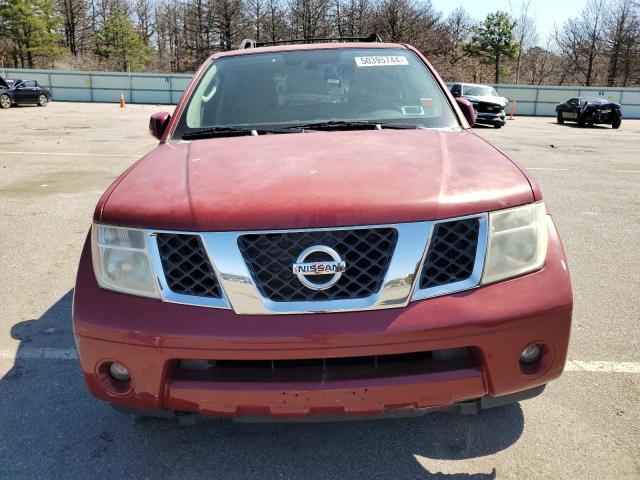 5N1AR18W46C604291 - 2006 NISSAN PATHFINDER LE RED photo 5