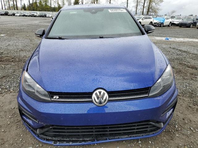 WVWWA7AU1KW218028 - 2019 VOLKSWAGEN GOLF R BLUE photo 5