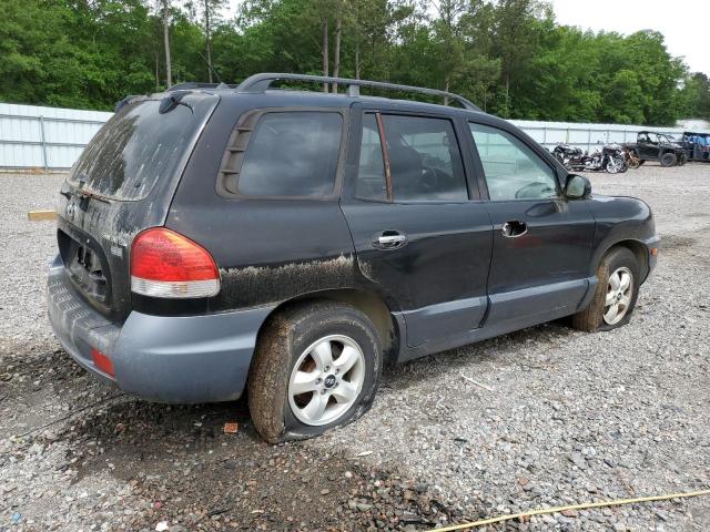 KM8SC13E36U076371 - 2006 HYUNDAI SANTA FE GLS BLACK photo 3