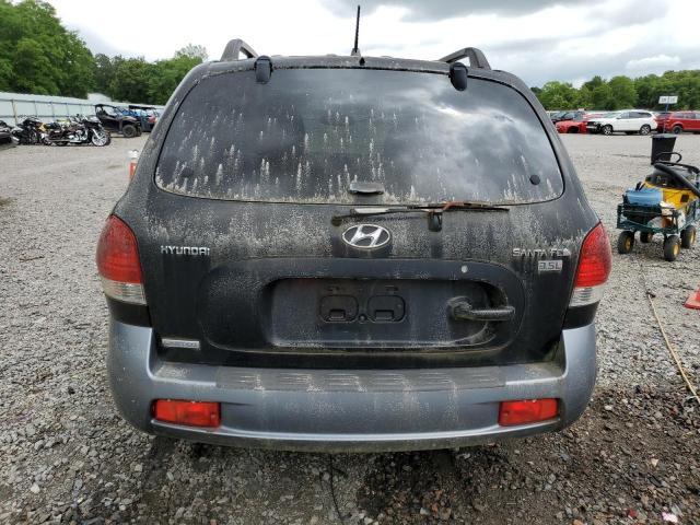 KM8SC13E36U076371 - 2006 HYUNDAI SANTA FE GLS BLACK photo 6