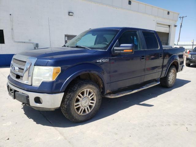 1FTFW1EV2AFD33317 - 2010 FORD F150 SUPERCREW BLUE photo 1