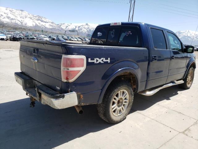 1FTFW1EV2AFD33317 - 2010 FORD F150 SUPERCREW BLUE photo 3