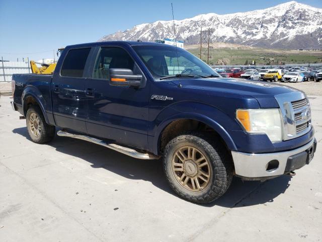 1FTFW1EV2AFD33317 - 2010 FORD F150 SUPERCREW BLUE photo 4