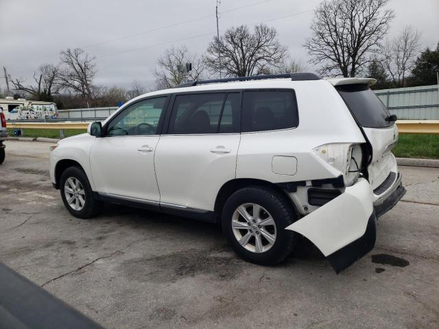 5TDBK3EH6CS159836 - 2012 TOYOTA HIGHLANDER BASE Blanco foto 2