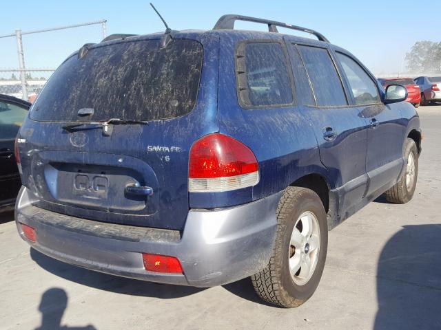 KM8SC13D96U104200 - 2006 HYUNDAI SANTA FE GLS  photo 4